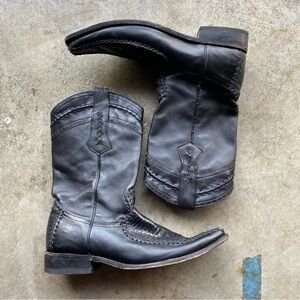 King Exotic Exotic Teju Lizard Lizard Western Boots Toe Black $330 11 EE